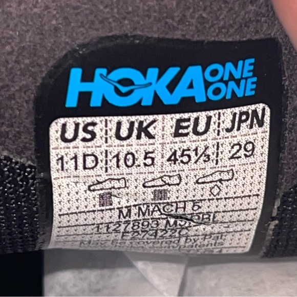 Hoka Mach 5 One One Men Shoes Size 11 - Picture 10 of 11